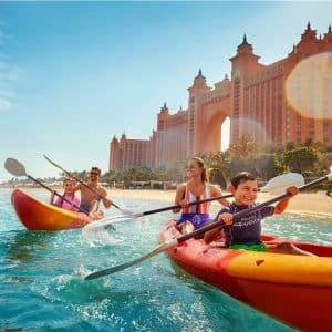 Kayak exploration of Palm Jumeirah – 60 minutes