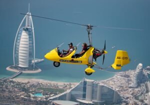 Dubai: Flug mit dem Gyrocopter